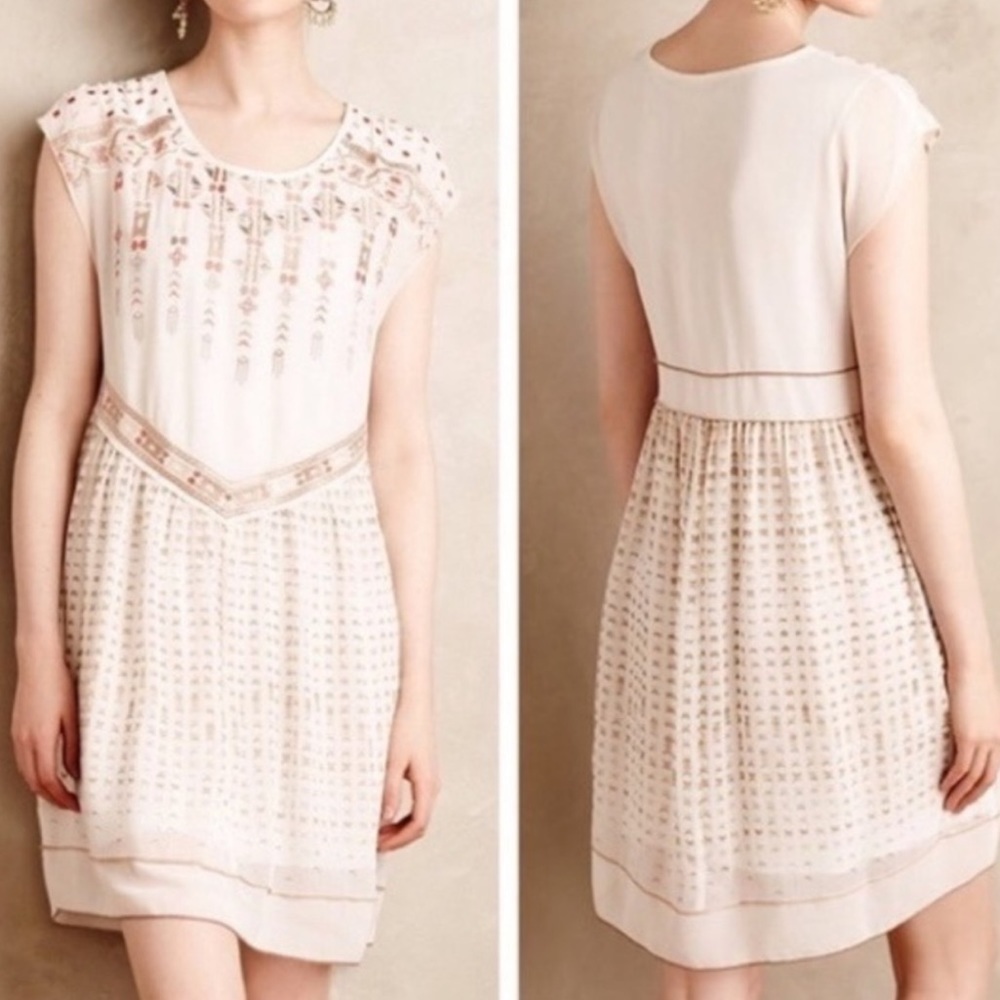 ONE September sheer embroidered Calliope dress